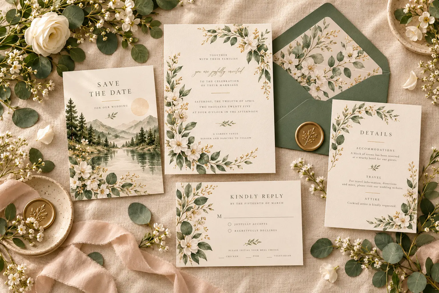 Hochzeit & Feiern styled product display
